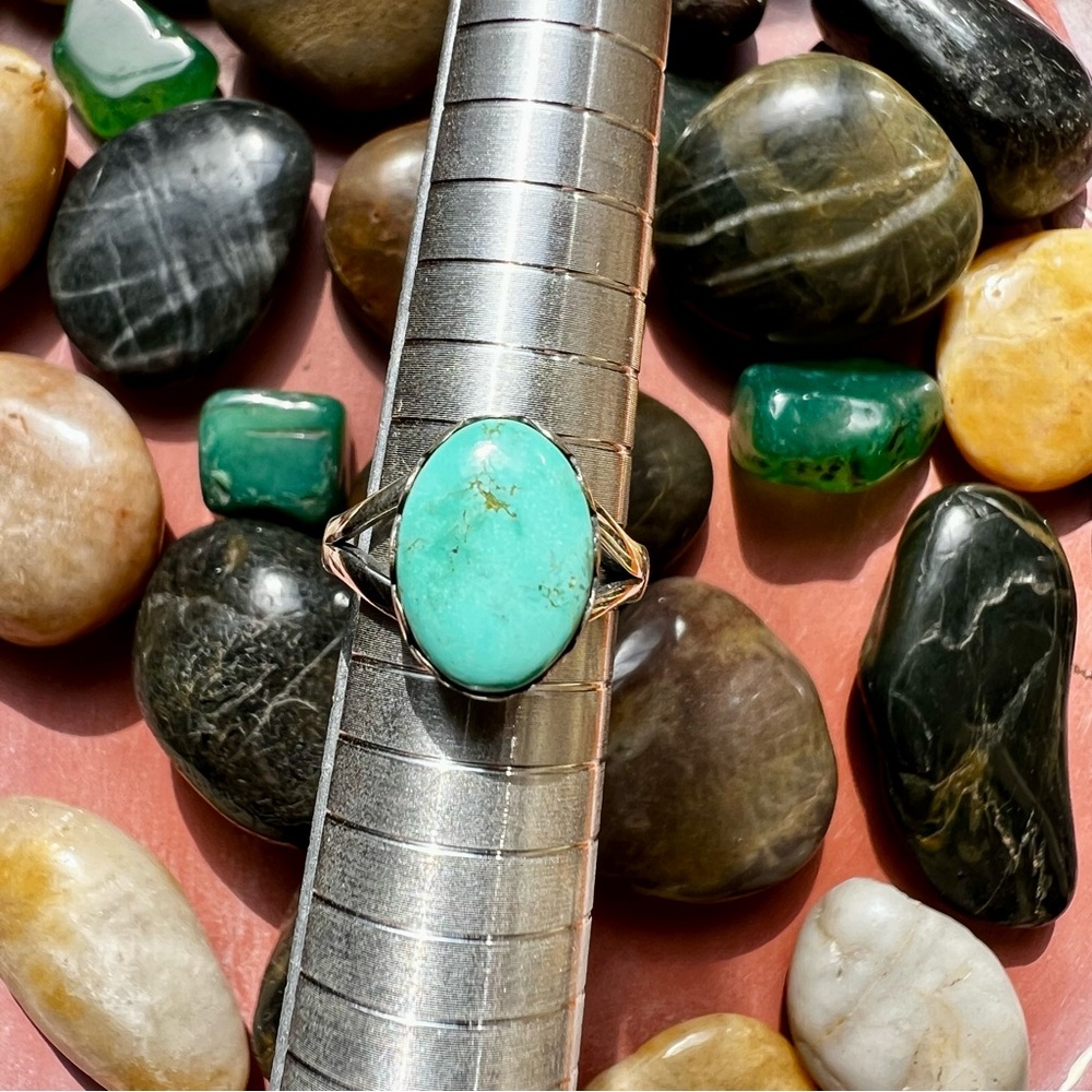 Turquoise Silver Ring - Picture 8 of 8